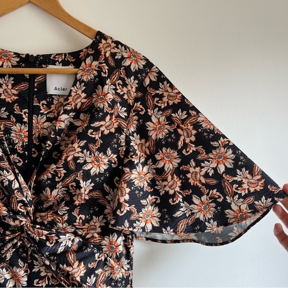 Acler Tippet Dress in Midnight Wallpaper - Picture 9 of 16